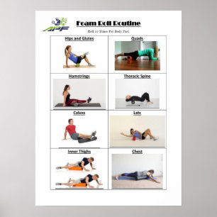 Foam Roll Routine Poster