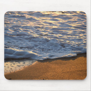 Foam surf wave at the ocean beach  mouse mat