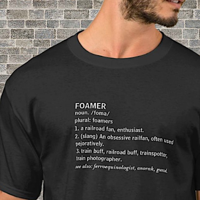Foamer - Steam Diesel Train Enthusiast Railfan T-S T-Shirt (Creator Uploaded)