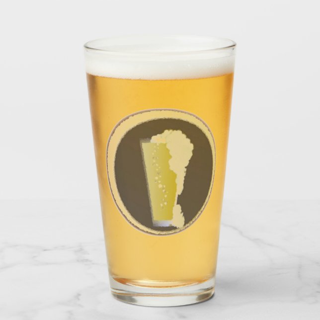 Foaming Beer Glass (Front Filled)