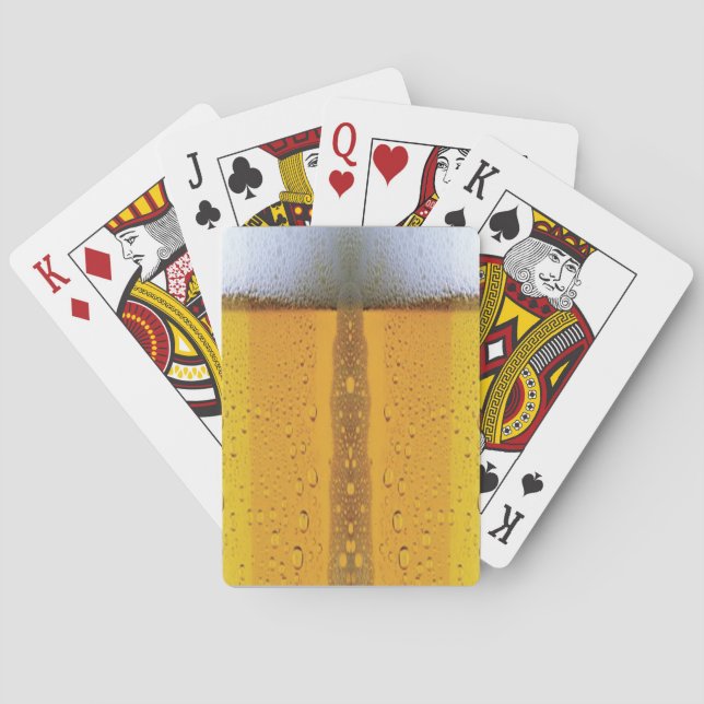 Foaming Beer Playing Cards (Back)