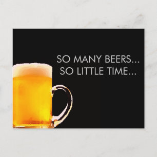 Foamy Beer Mug Postcard