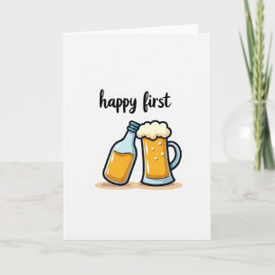 Foamy First Fathers Day Card
