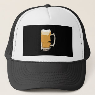 Foamy Mug Of Beer Pop Art Trucker Hat