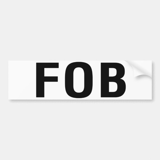 FOB Friend of Bill W Bumper Sticker (Front)