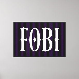 FOBI Fear of Being Included Antisocial Humour Canvas Print