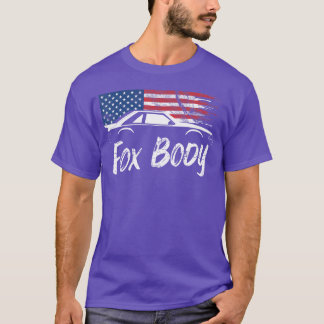 Fobody 50 American Flag Stang Muscle Carshirt retr T-Shirt
