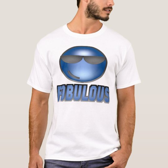 Fobulous Smiley Blue T-Shirt