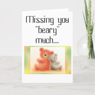 FOC07024, Missing you beary much... Card