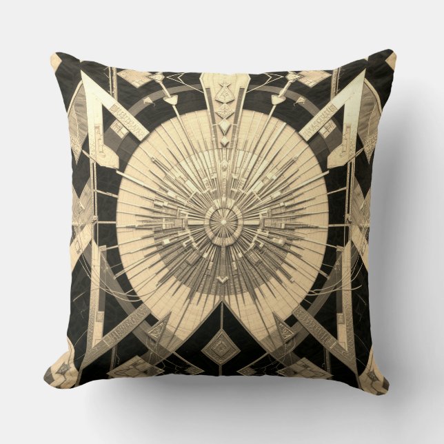 Focal Yantra Polyester 51 x 51 cm Throw  Cushion (Front)