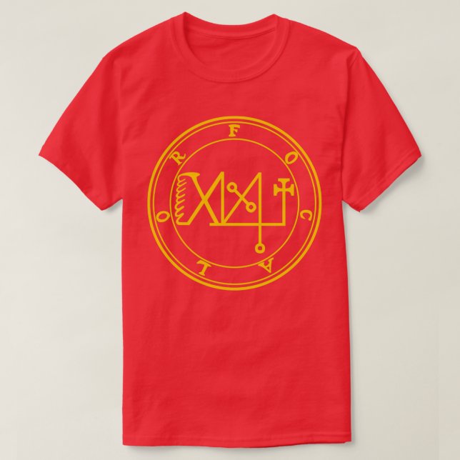 Focalor Sigil Has Power Over Wind and Sea Yellow T-Shirt (Design Front)