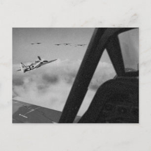 Focke-Wulf 190D Fighters Close In. Postcard