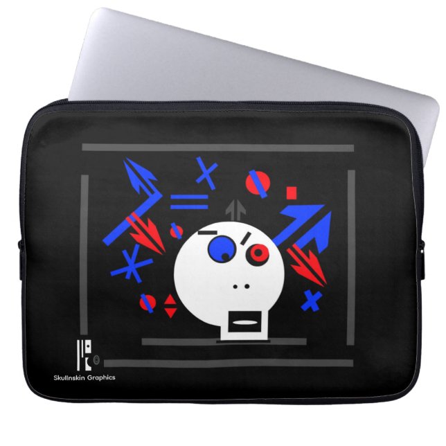 Focus a Skullnskin Graphic by J.H. Thornton Laptop Sleeve (Front)