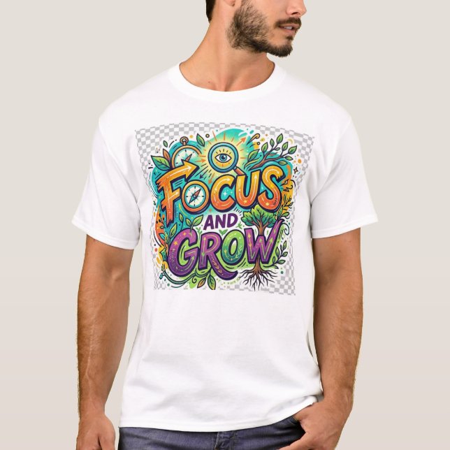 Focus and Grow T-Shirt (Front)