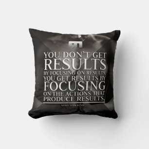 Focus and Results - Workout Motivational Cushion