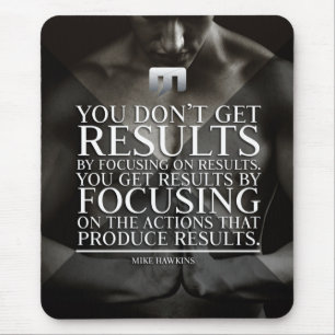 Focus and Results - Workout Motivational Mouse Mat