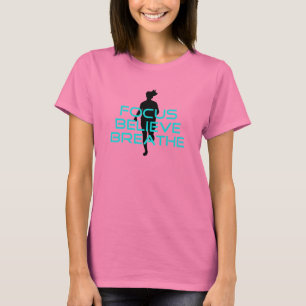 Focus Believe Breathe Aqua T-Shirt