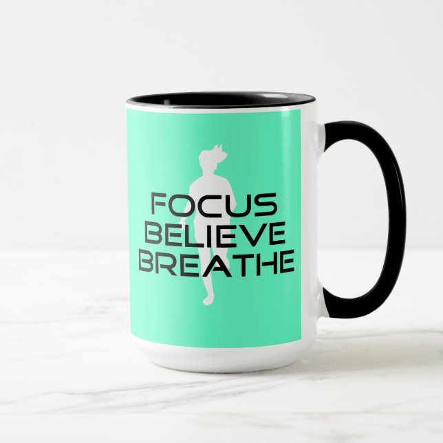 Focus Believe Breathe Mug (Right)