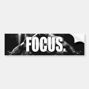 FOCUS - "Body building" Motivational Bumper Sticker
