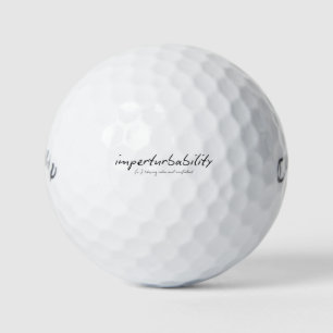 Focus Composure Mental Strength 'Imperturbability' Golf Balls