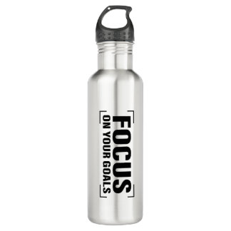 Focus Distraction Quotes Inspirational Quote Art 710 Ml Water Bottle