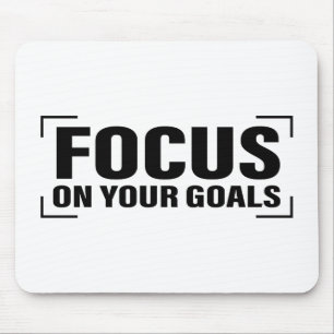Focus Distraction Quotes Inspirational Quote Art Mouse Mat