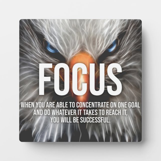 FOCUS - Eagle Motivational Plaque (Front)