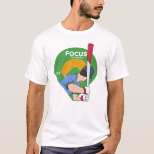 Focus Eye on the Ball Baseball T-Shirt