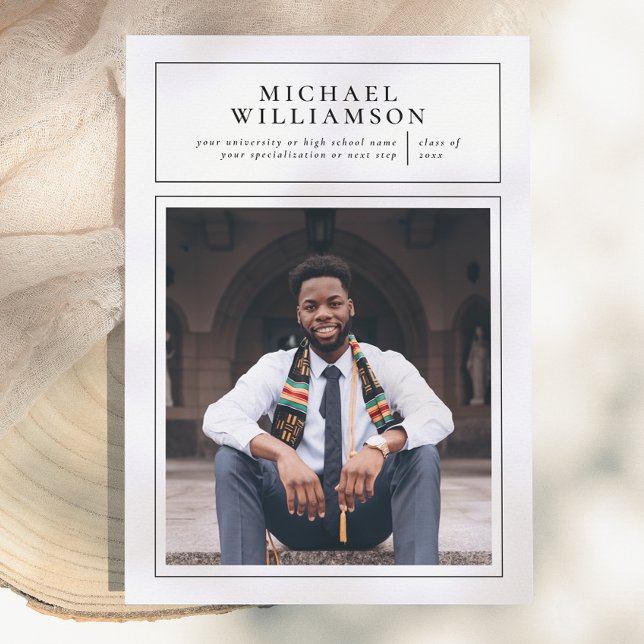 Focus | Formal Frame Photo Graduation Announcement (Creator Uploaded)