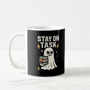 Focus Ghost – Halloween Back to School Design" Coffee Mug