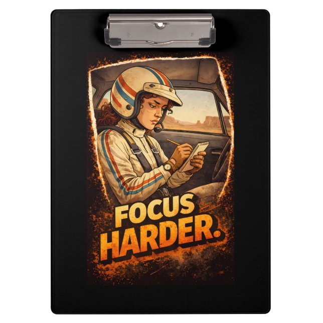 Focus Harder Clipboard (Front)
