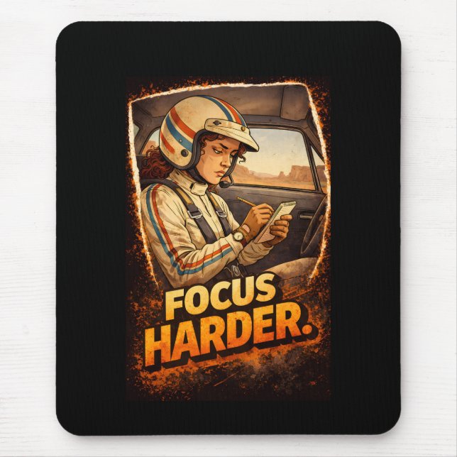 Focus Harder Mouse Mat (Front)