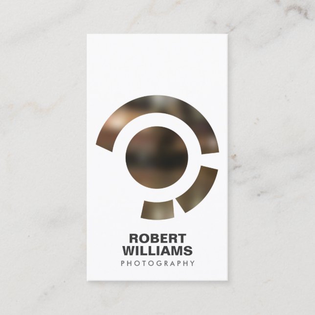 FOCUS LOGO IV for PHOTOGRAPHER Business Card (Front)