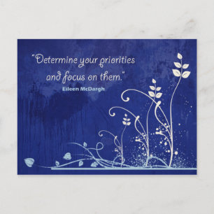 Focus-Motivational Quote postcard