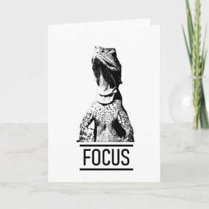 Focus Motivational Text   Lizard Card