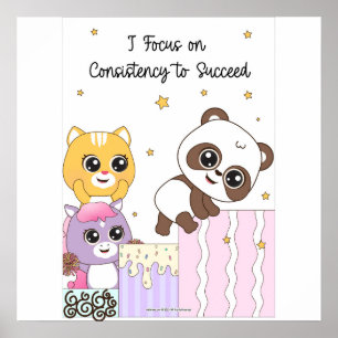 Focus on consistency to succeed Wall art