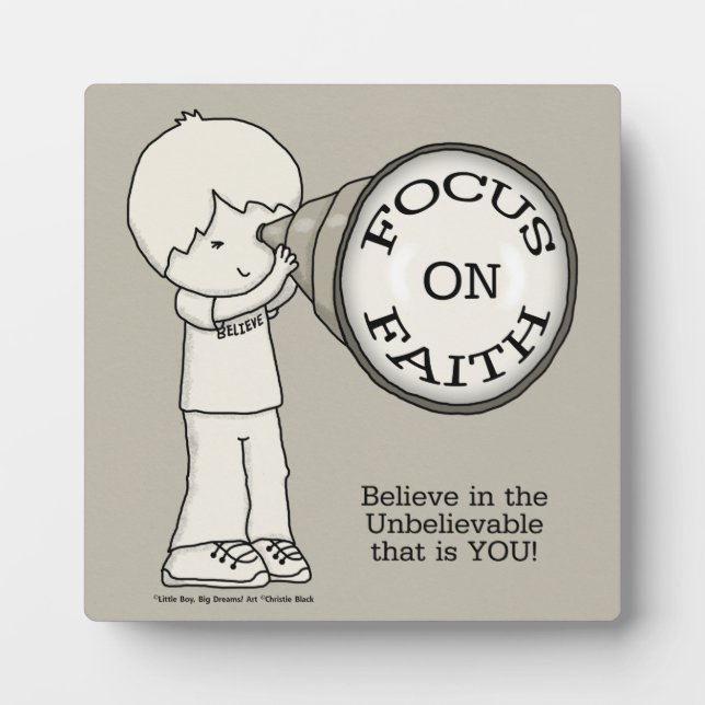 Focus On Faith Plaque (Front)