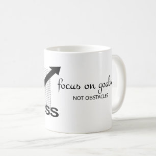 Focus on Goals: Motivational Inspiration Coffee Mug