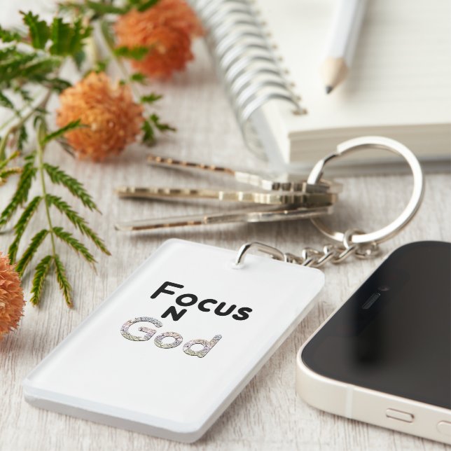 Focus On God Key Ring (Front Right)