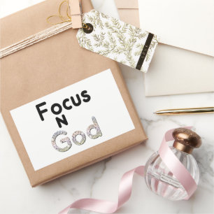 Focus on God Rectangular Sticker