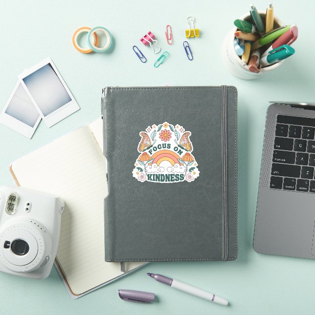 Focus on Kindness Groovy Graphic (iPad Cover)