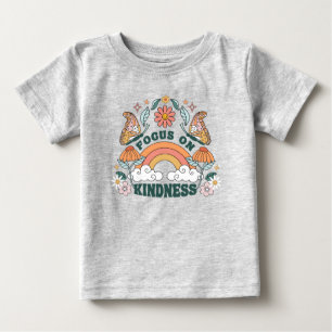 Focus on Kindness Groovy Graphic Baby T-Shirt