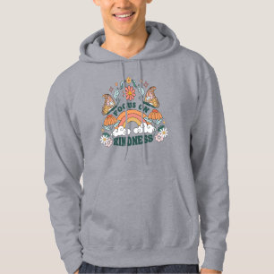 Focus on Kindness Groovy Graphic Hoodie