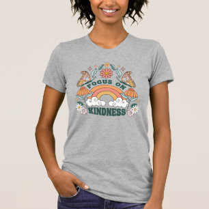 Focus on Kindness Groovy Graphic T-Shirt