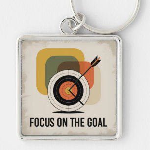 Focus On The Goal Key Ring