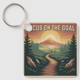 Focus On The Goal Key Ring
