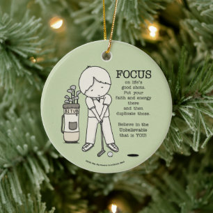 Focus on the Good Ceramic Tree Decoration