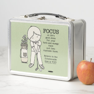 Focus on the Good Metal Lunch Box