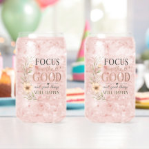 Focus on the Good – Vintage Floral Inspirational P