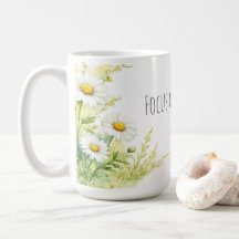 Focus on the good - watercolor daisies